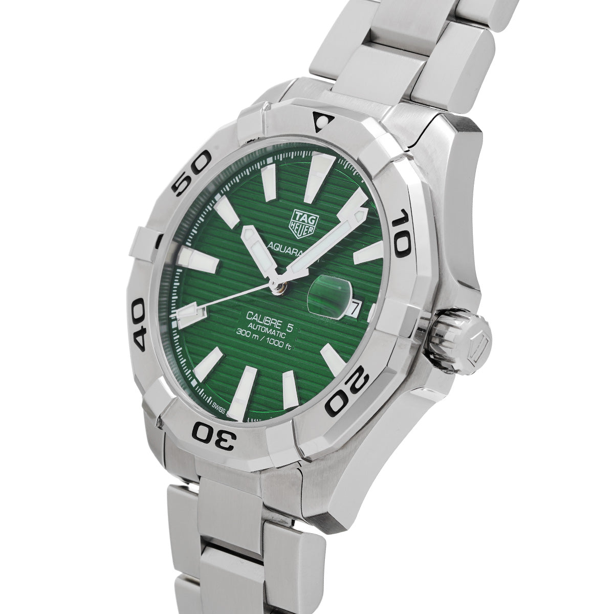 Aquaracer Calibre 5 WAY2015.BA0927 Green TAG HEUER Men's [Pre-Owned].