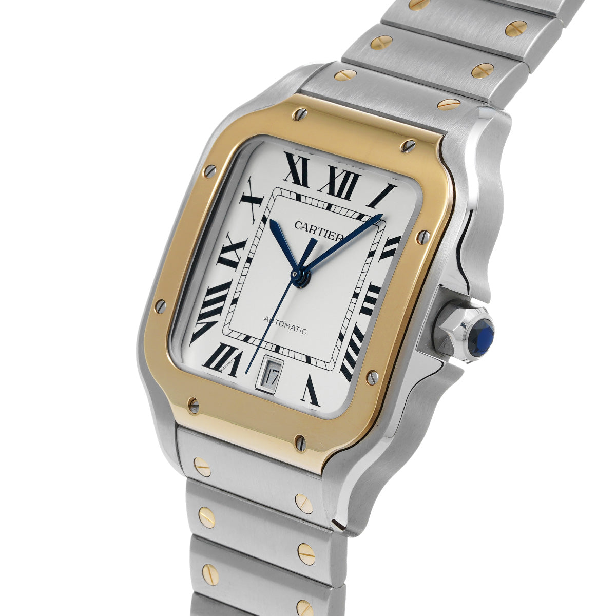 Santos de Cartier LM W2SA0009 Silver CARTIER Men's [Pre-owned]