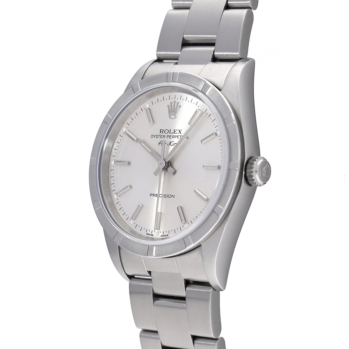 Air-King 14010M F No. (manufactured around 2003) Silver ROLEX Men's [Pre-Owned].