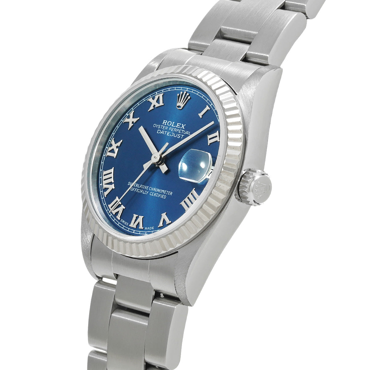 Datejust 68274 U (manufactured circa 1998) Blue ROLEX Unisex [Pre-owned].