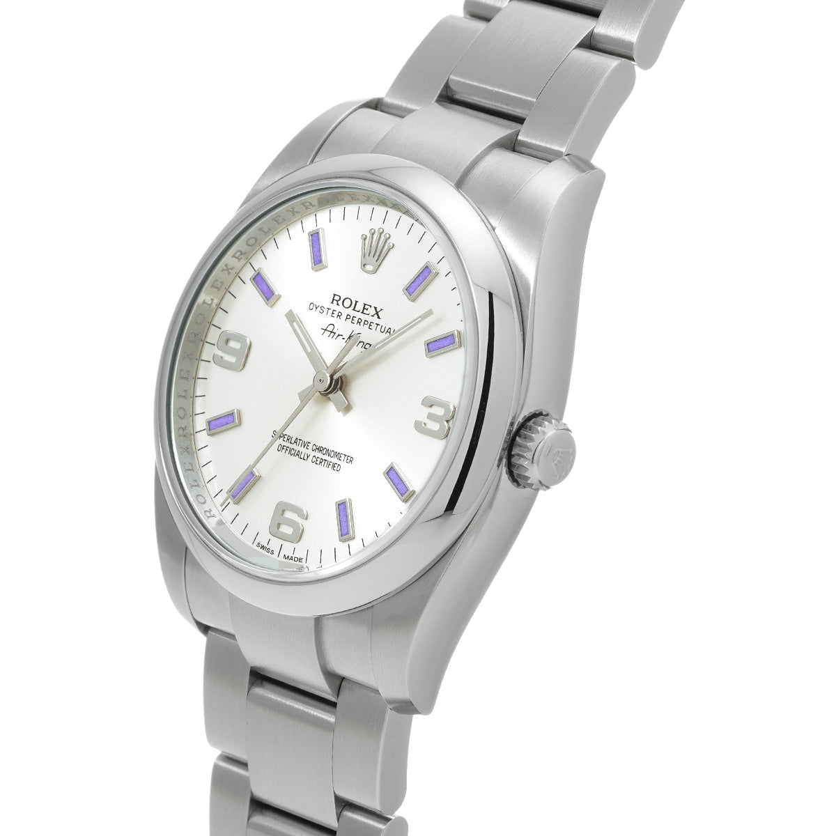 Air-King 114200 Random Serial Silver ROLEX Men's [Pre-owned].