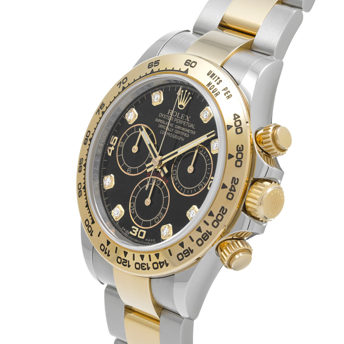 Cosmograph Daytona 116503G Random Serial Black/Diamond ROLEX Men's [Pre-Owned].