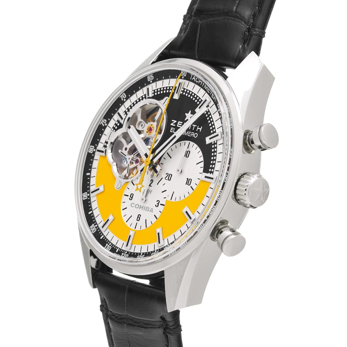 Chronomaster El Primero Open Cohiba 55th 03.2041.4061/55.C496 Black/Yellow ZENITH Men's [Pre-owned]