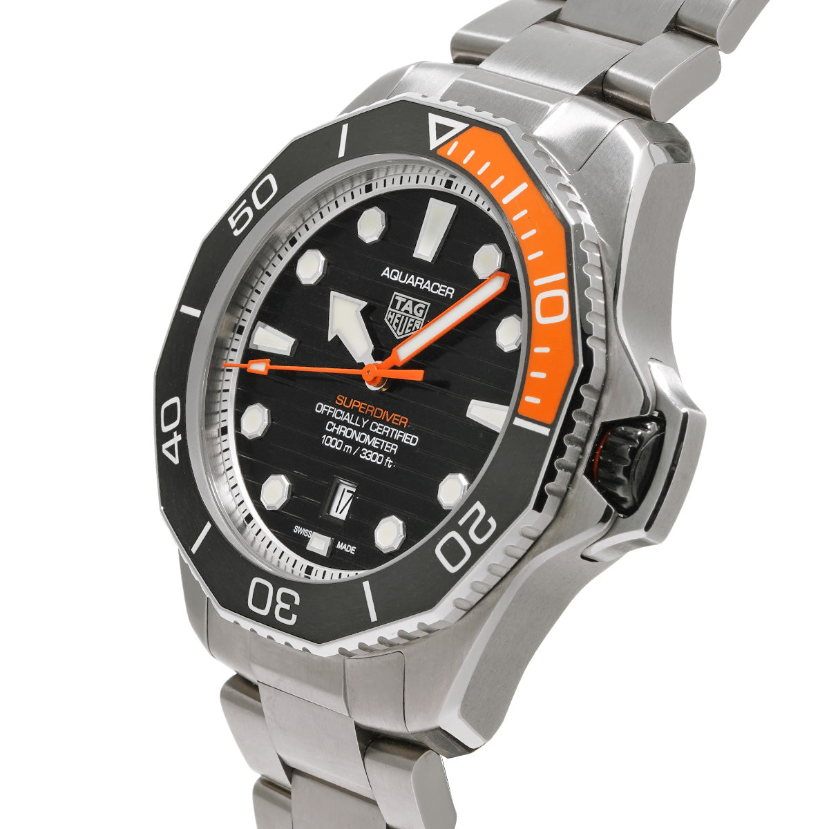 Aquaracer Professional 1000 Super Diver WBP5A8A.BF0619 Black TAG HEUER Men's [Pre-Owned].