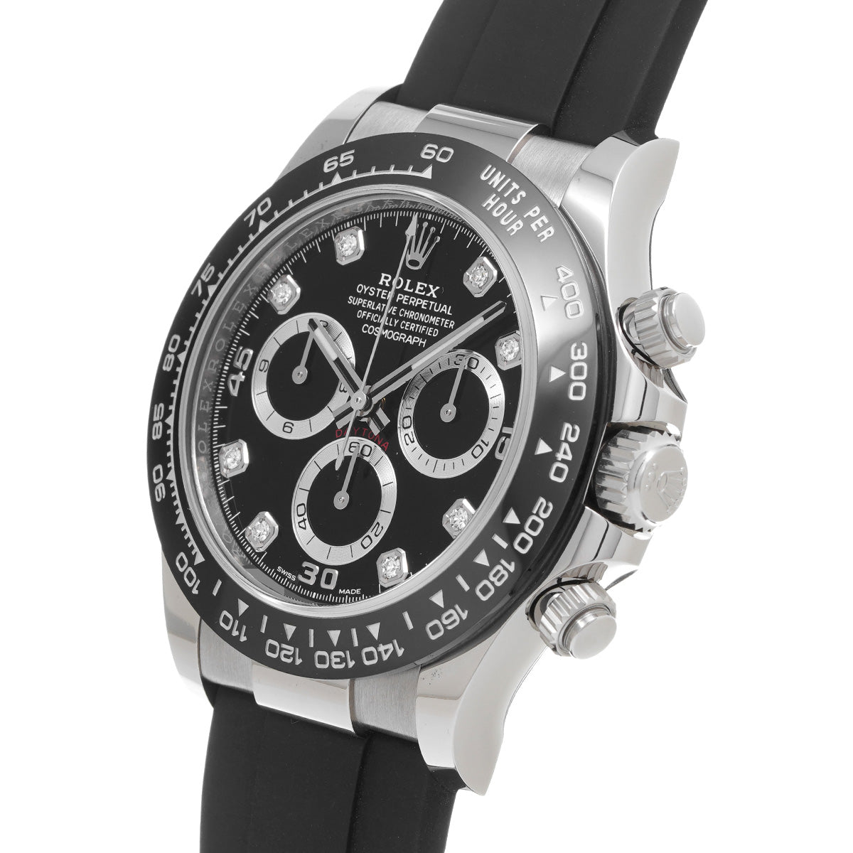 Cosmograph Daytona 116519LNG Random Serial Black/Diamond ROLEX Men's [Pre-Owned].