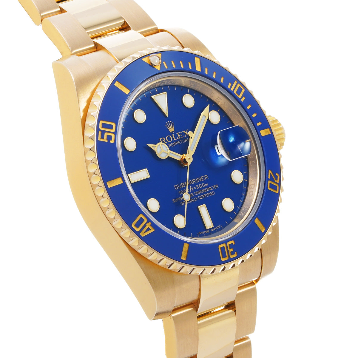 Submariner Date 116618LB V (manufactured circa 2008) Blue ROLEX Men's [Pre-Owned].