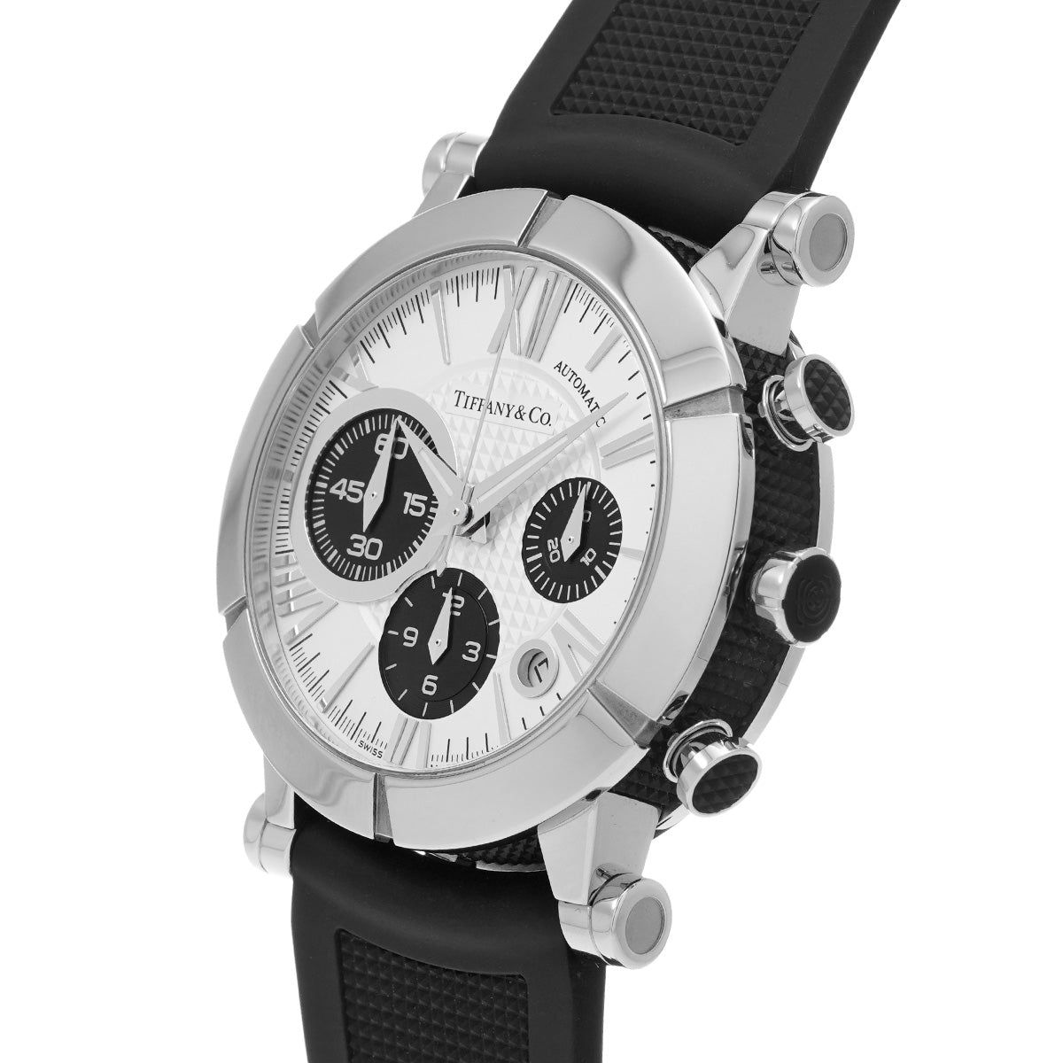 Atlas Gent Chronograph Z1000.82.12A21A71A Silver/Black TIFFANY &amp; Co. men's [pre-owned]