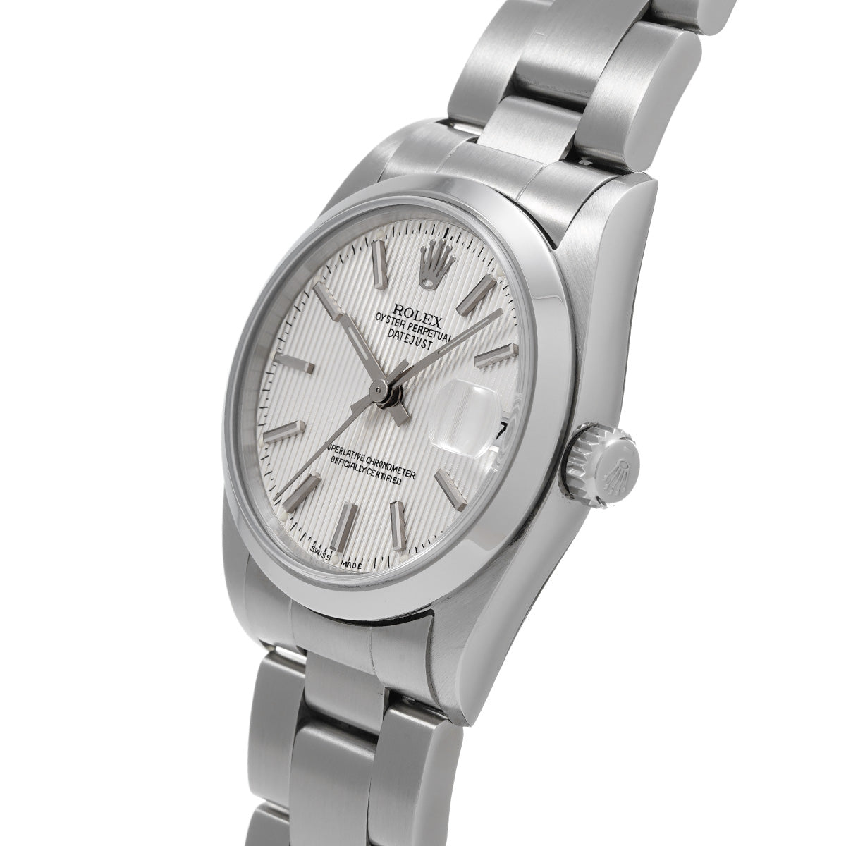 Datejust 78240 A (manufactured circa 1999) Silver Tapestry ROLEX Unisex [Pre-Owned].