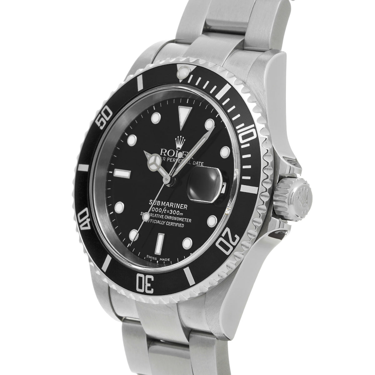 Submariner Date 16610 Y No. (manufactured circa 2002) Black ROLEX Men's [Pre-owned].