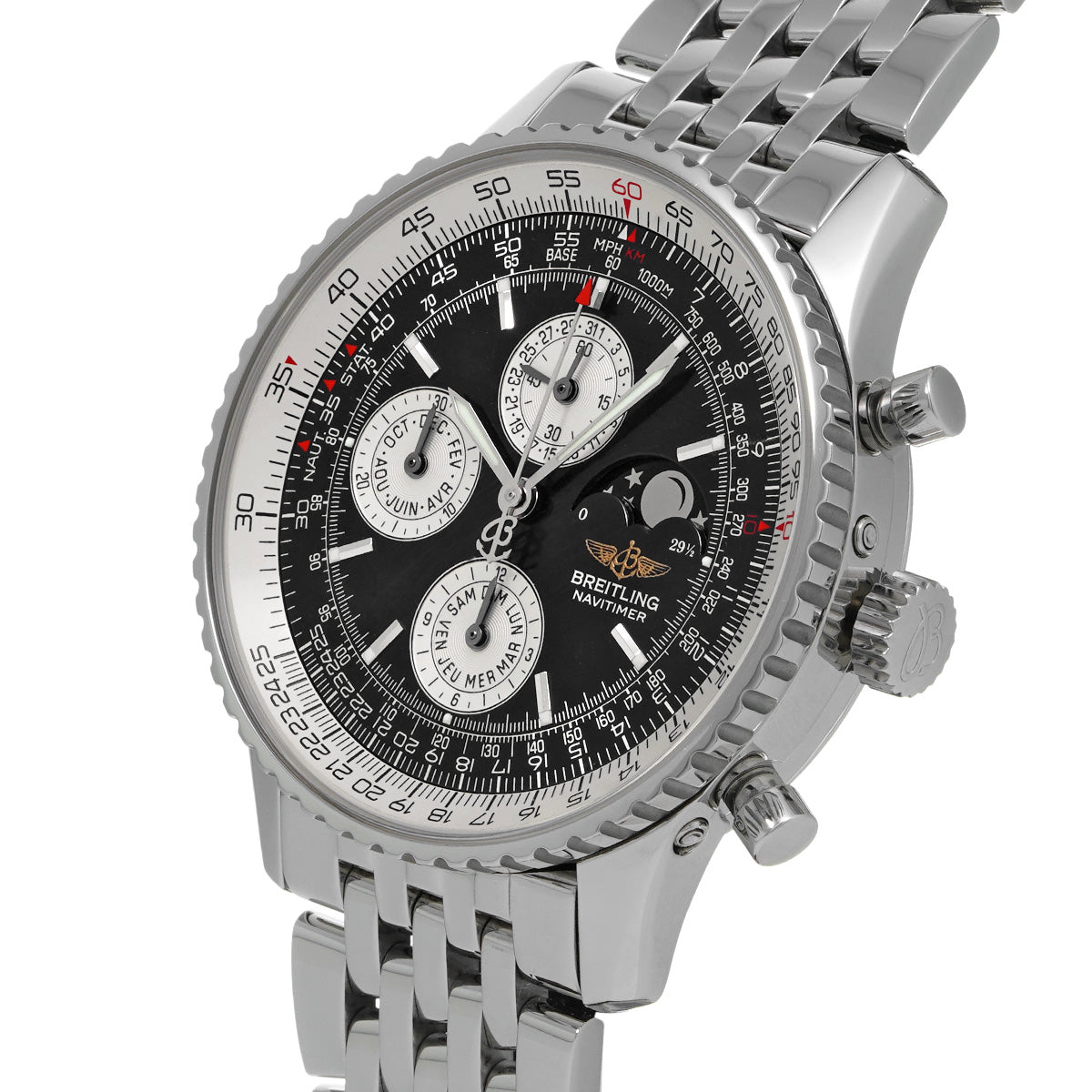 Navitimer Olympus A190B52NP Black BREITLING Men's [Pre-Owned].