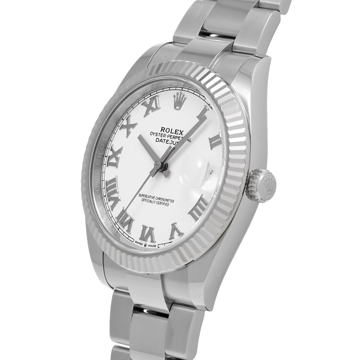 DATE JUST 41 126334 Random Serial White ROLEX Men's [Pre-Owned].