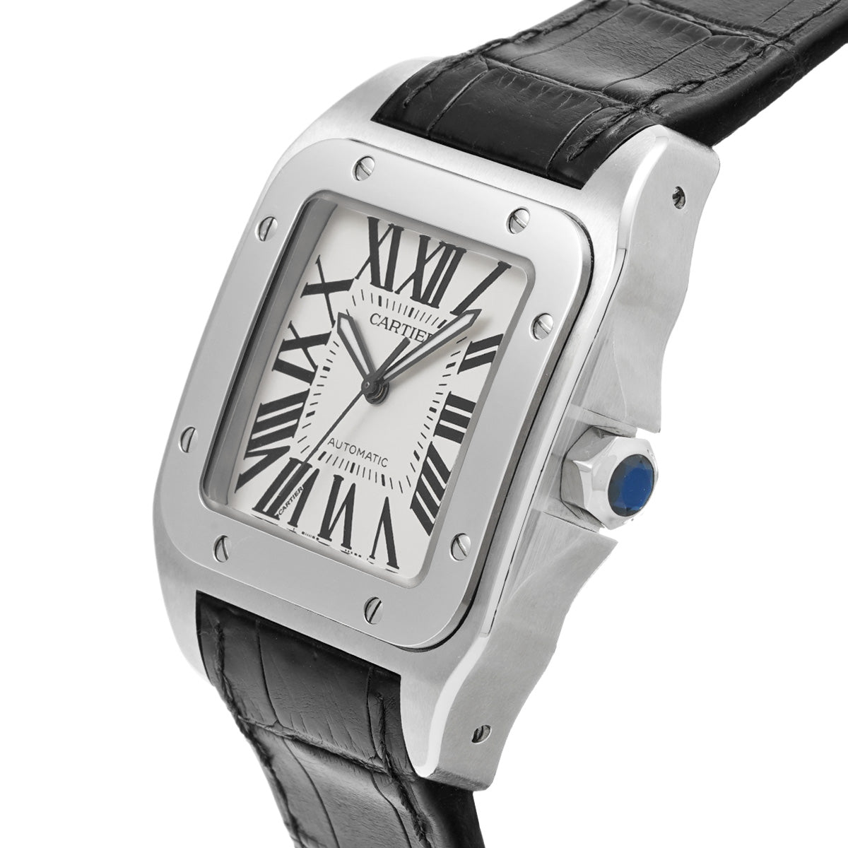 Santos 100 LM W20073X8 Silver CARTIER Men's [Pre-owned]