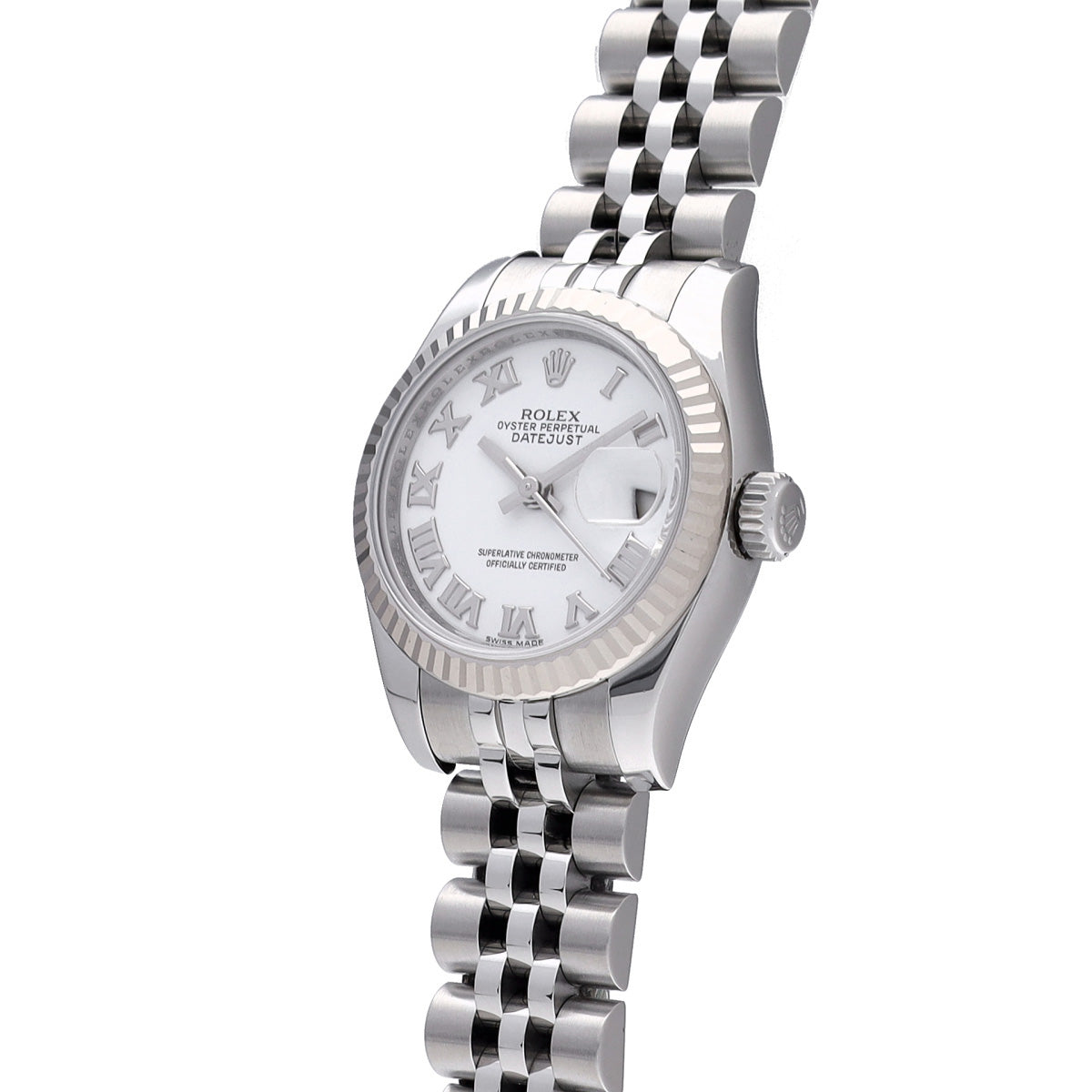 DATE JUST 179174 Random Serial White ROLEX Ladies [Pre-owned].
