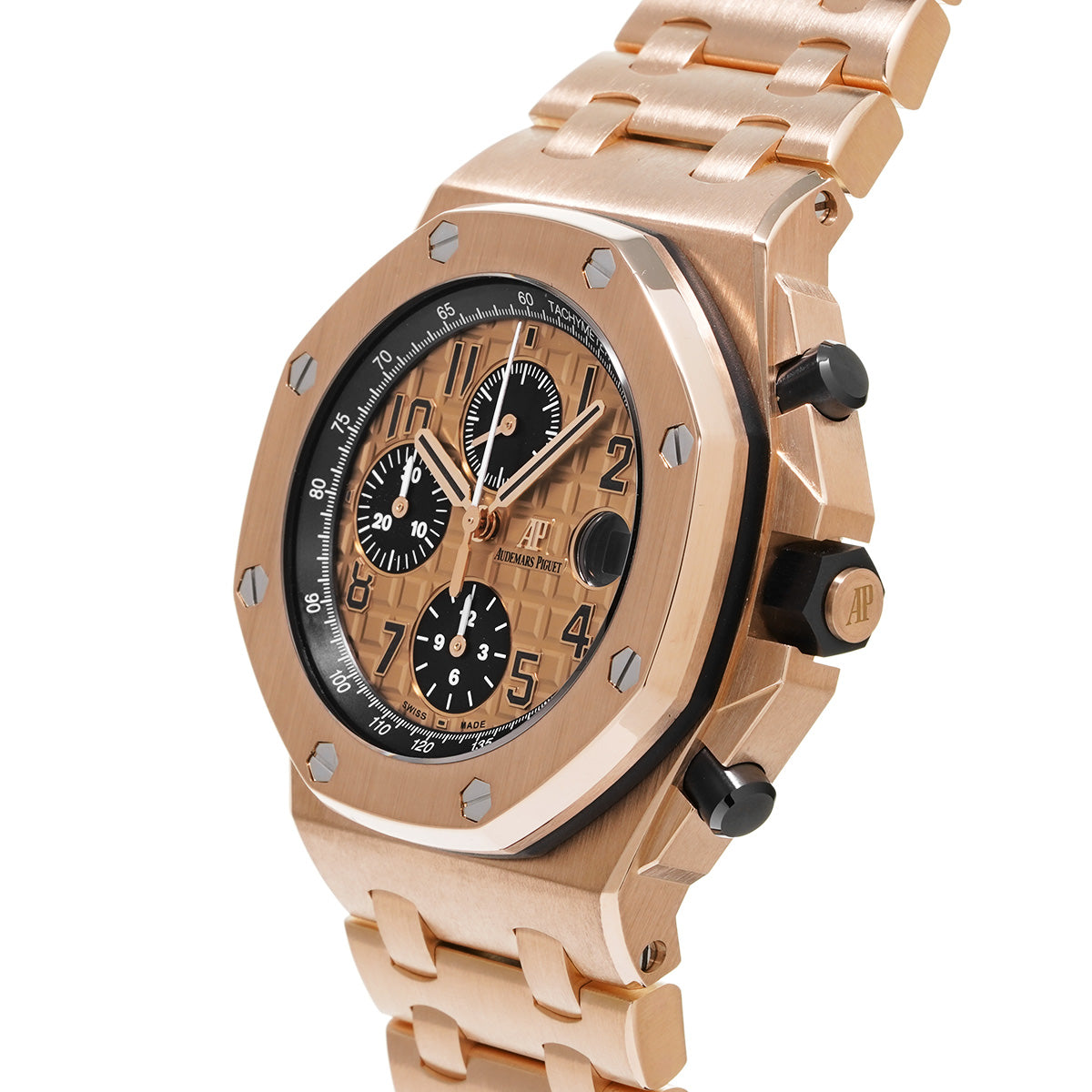 Royal Oak Offshore Chronograph 26470OR.OO.1000OR.01 Pink Gold/Black AUDEMARS PIGUET Mens [Pre-Owned]