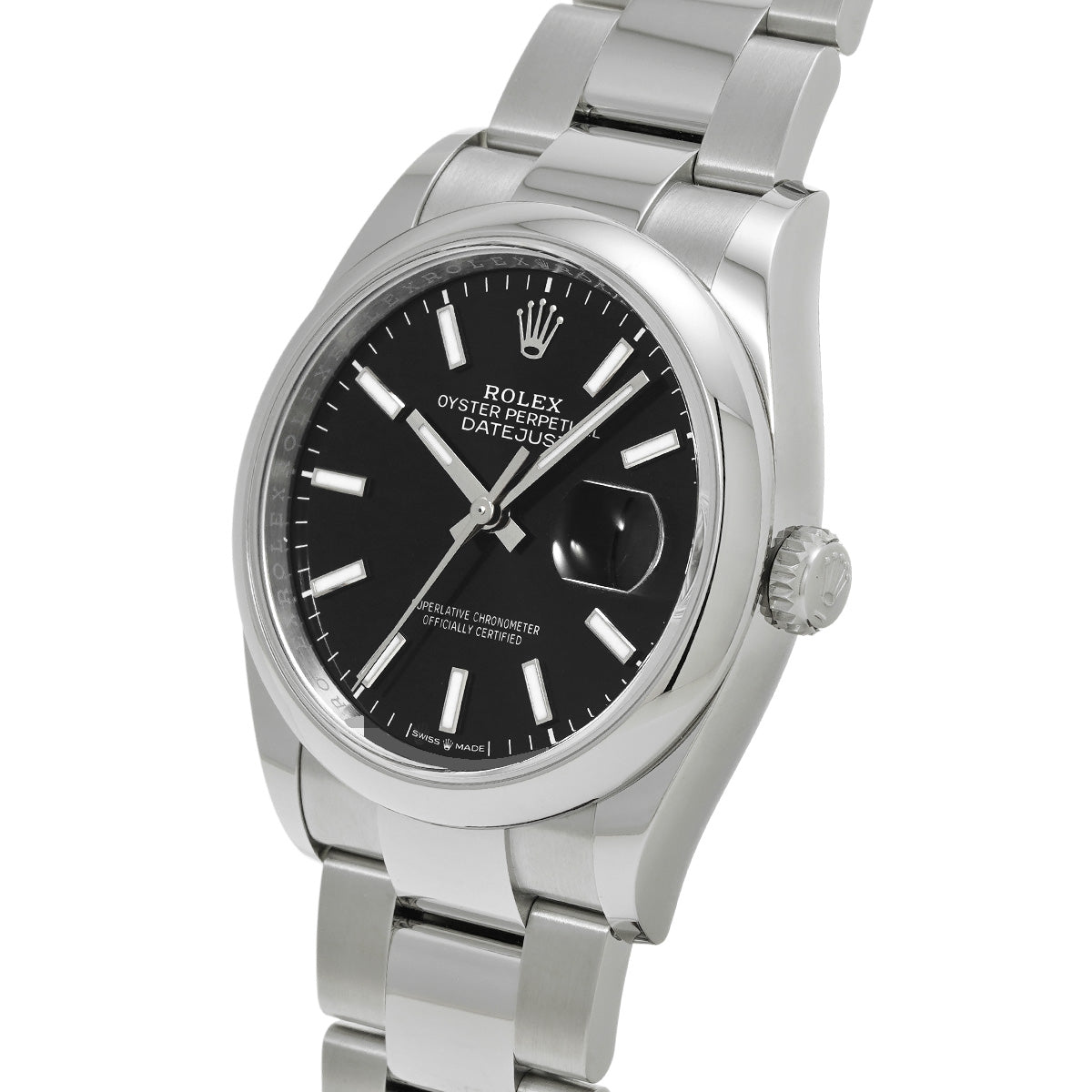 DATE JUST 36 126200 Random Serial Black ROLEX Men's [Pre-owned].