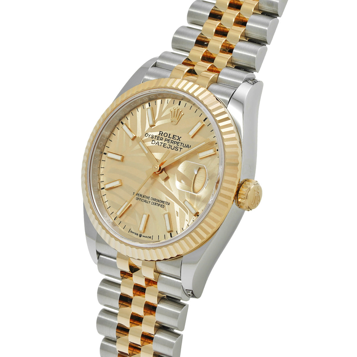Datejust 36 126233 Random Serial Golden Palm-Motif ROLEX Men's [Pre-Owned].