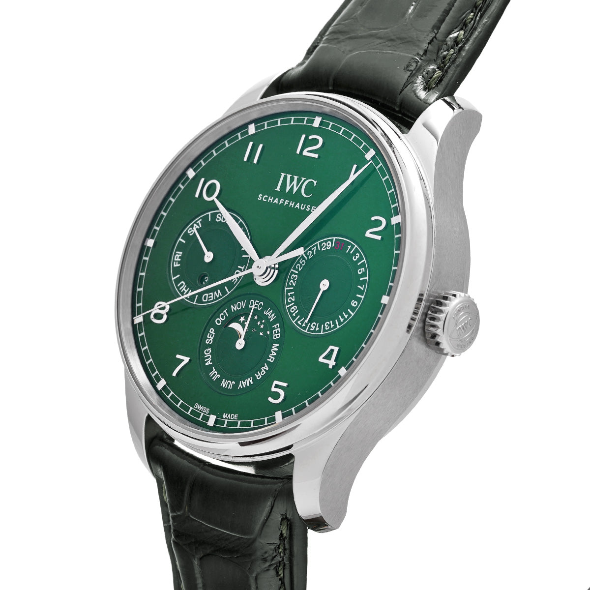 Portuguese Perpetual Calendar 42 IW344207 Green IWC Men's [Pre-Owned].