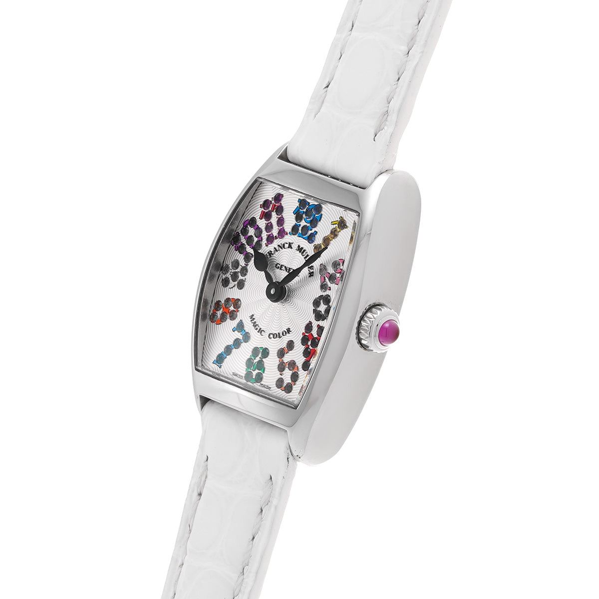 Tonneau Curvex Magic Color 2252QZMAGCOL AC White/Precious Stone FRANCK MULLER Ladies [Pre-owned]