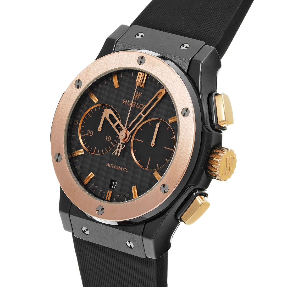 Classic Fusion Chronograph Ceramic King Gold 521.CO.1780.RX Black HUBLOT Men's [Pre-owned]