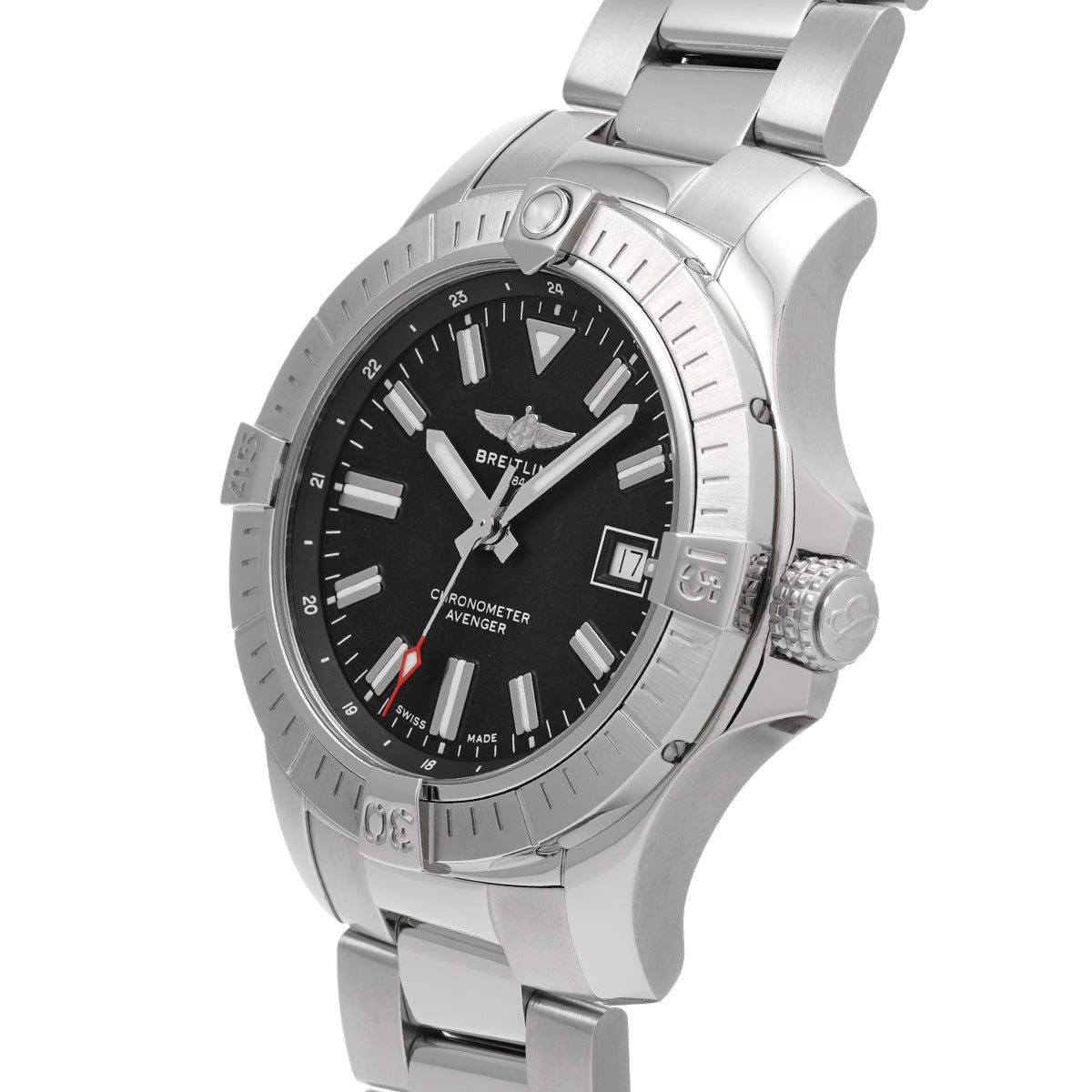 Avenger Automatic 43 A17318101B1A1 Black BREITLING Men's [Pre-Owned].