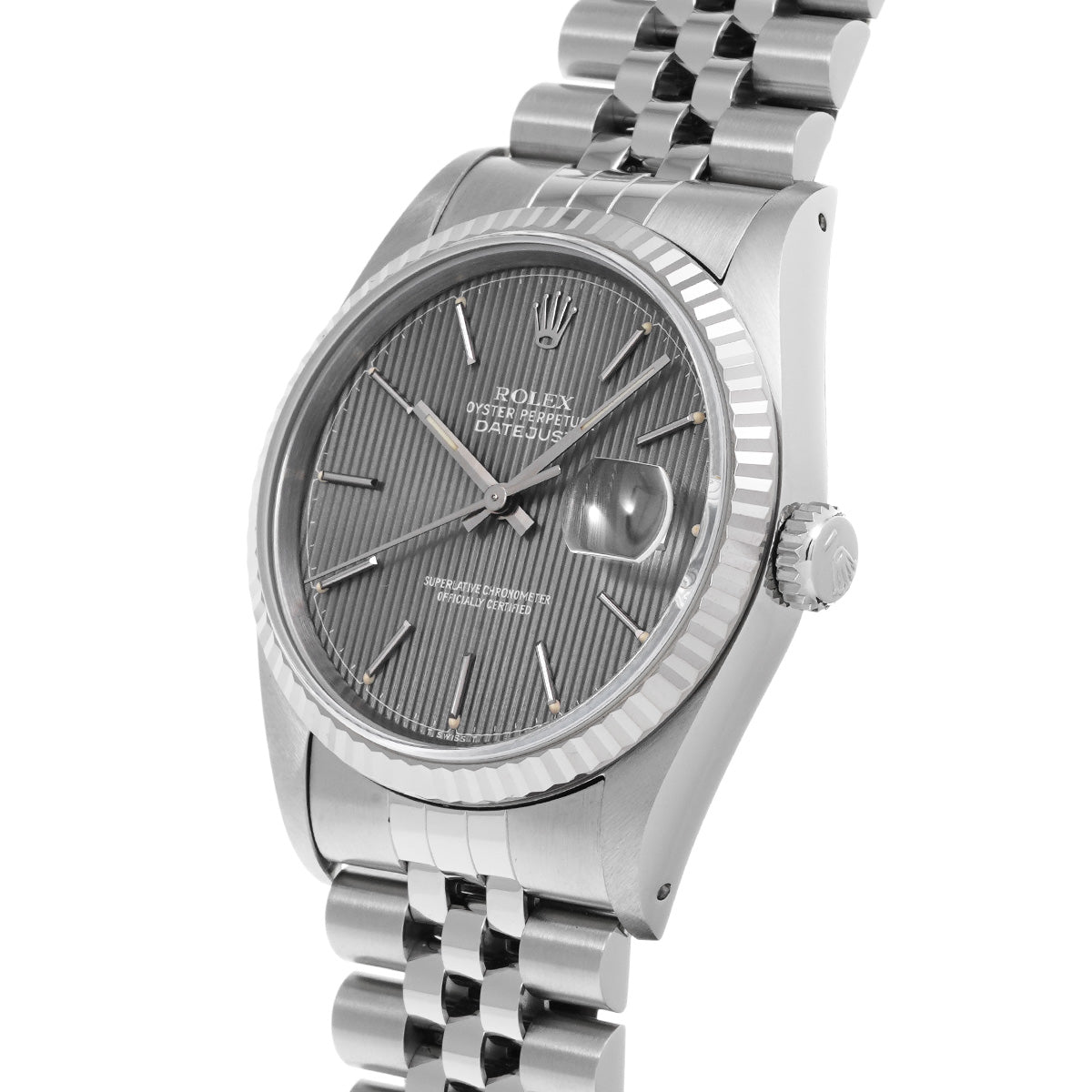 DATE JUST 16234 X (manufactured circa 1993) Gray ROLEX Men's [Pre-Owned].