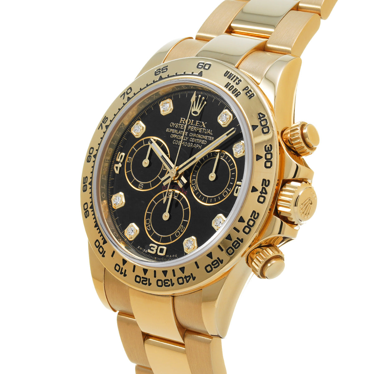 Cosmograph Daytona 116508G Random Serial Black/Diamond ROLEX Men's [Pre-Owned].