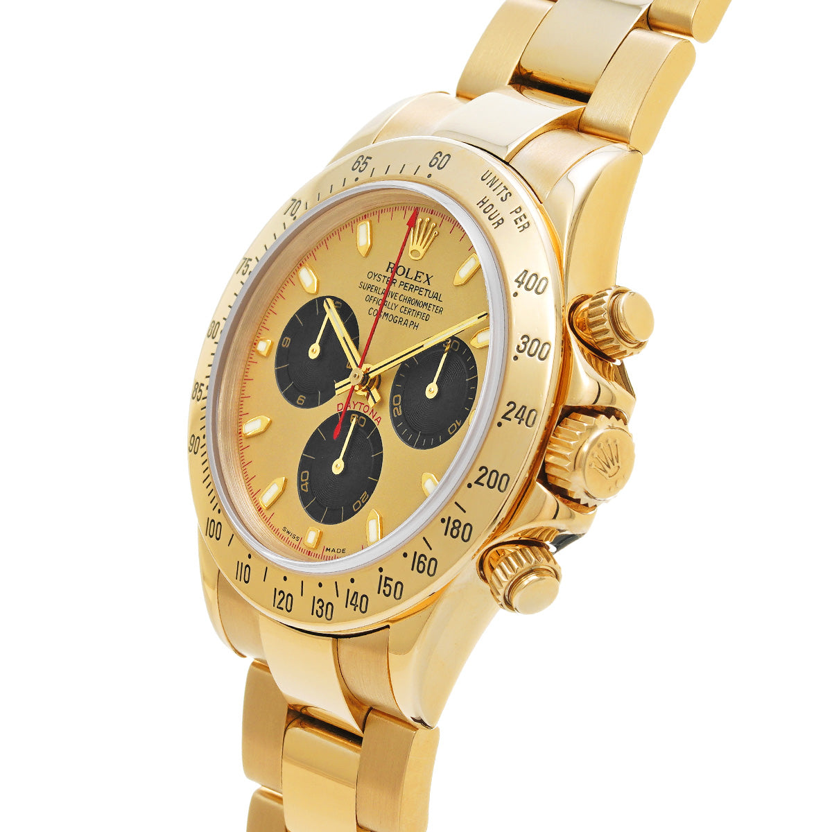 Cosmograph Daytona 116528 K (made around 2002) Champagne/Black ROLEX Men's [Pre-Owned].