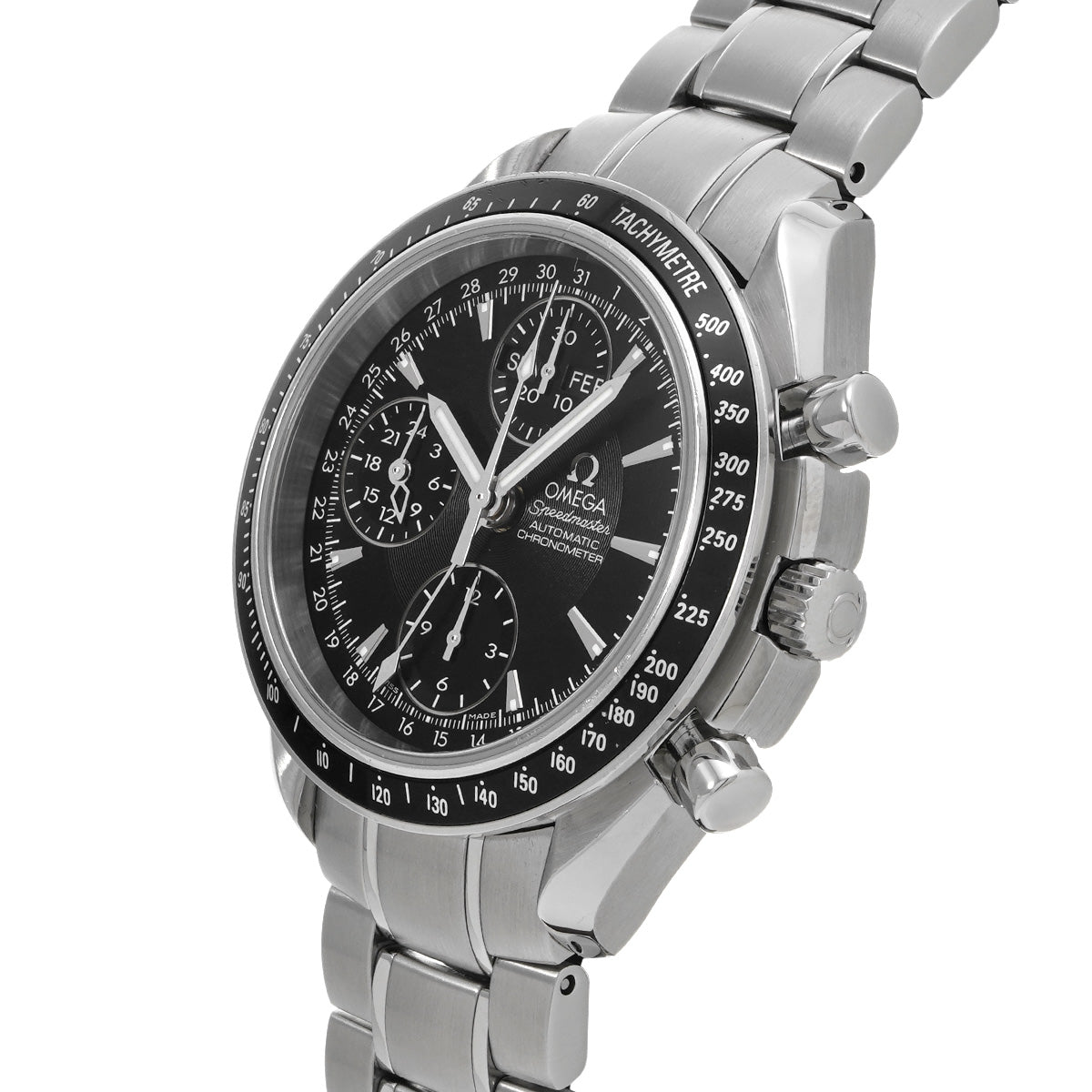 Speedmaster Triple Calendar 3220.50 Black OMEGA Men's [Pre-Owned].