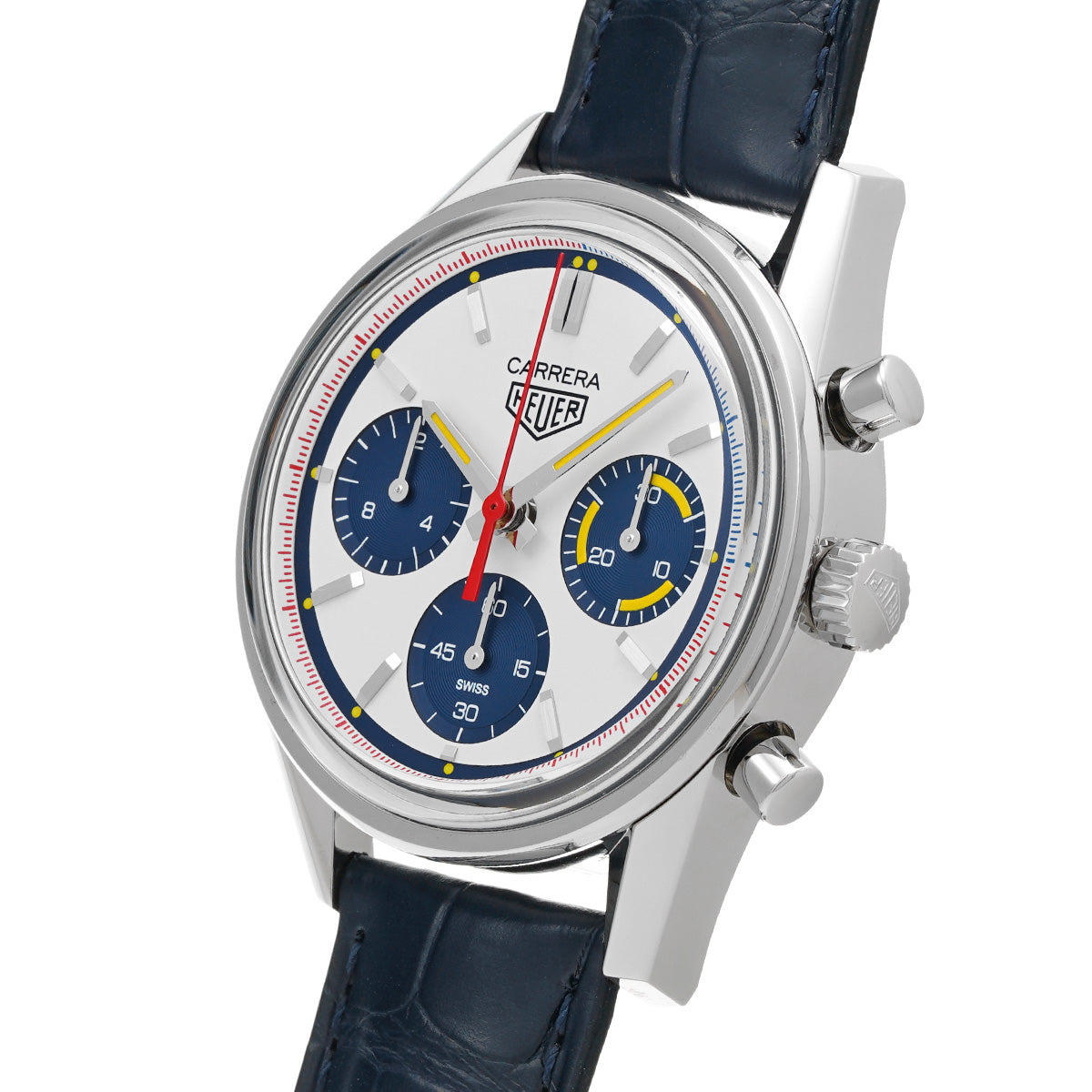 CARRERA CALIBRE HEUER 02 Chronograph 160th Montreal Limited edition of 1000 pieces CBK221C.FC6488 White/Blue TAG HEUER Mens [Pre-Owned].