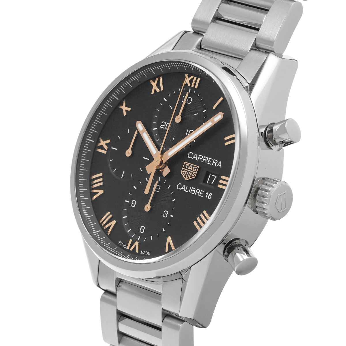 CARRERA Calibre 16 Chronograph Japan Limited Edition CBK2113.BA0715 Black TAG HEUER Men's [Pre-Owned]