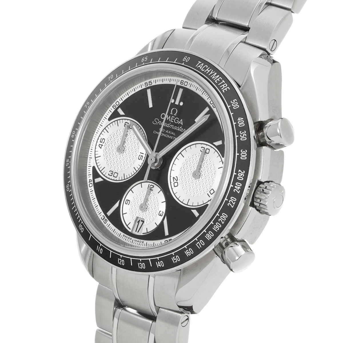 Speedmaster Racing Co-Axial 326.30.40.50.01.002 Black/Silver OMEGA Men's [Pre-Owned].
