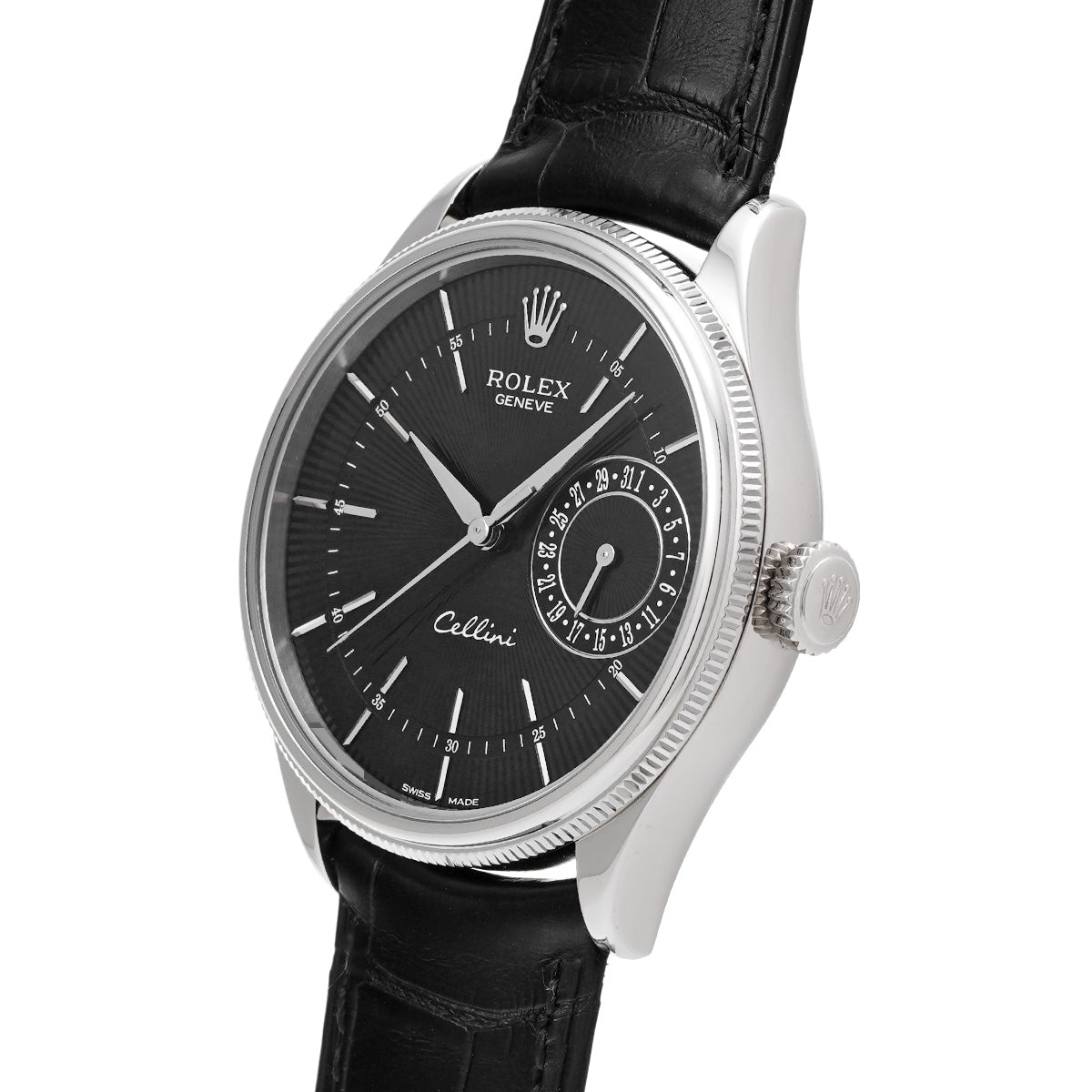 Cellini Date 50519 Random Serial Black ROLEX Men's [Pre-owned].