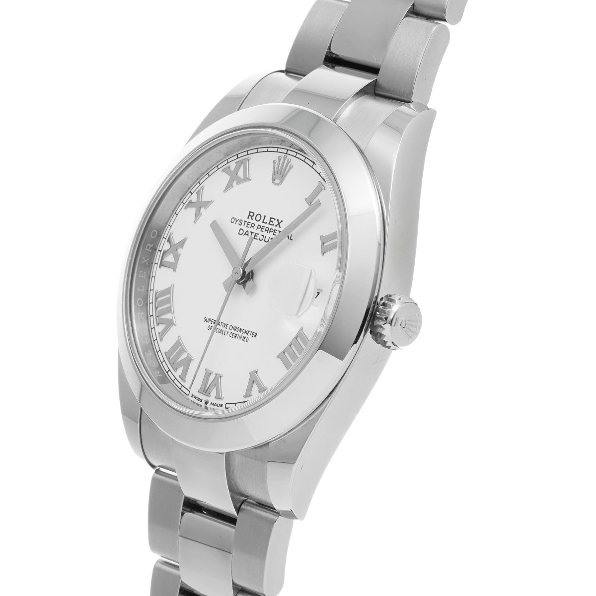 DATE JUST 41 126300 Random Serial White ROLEX Men's [Pre-Owned].