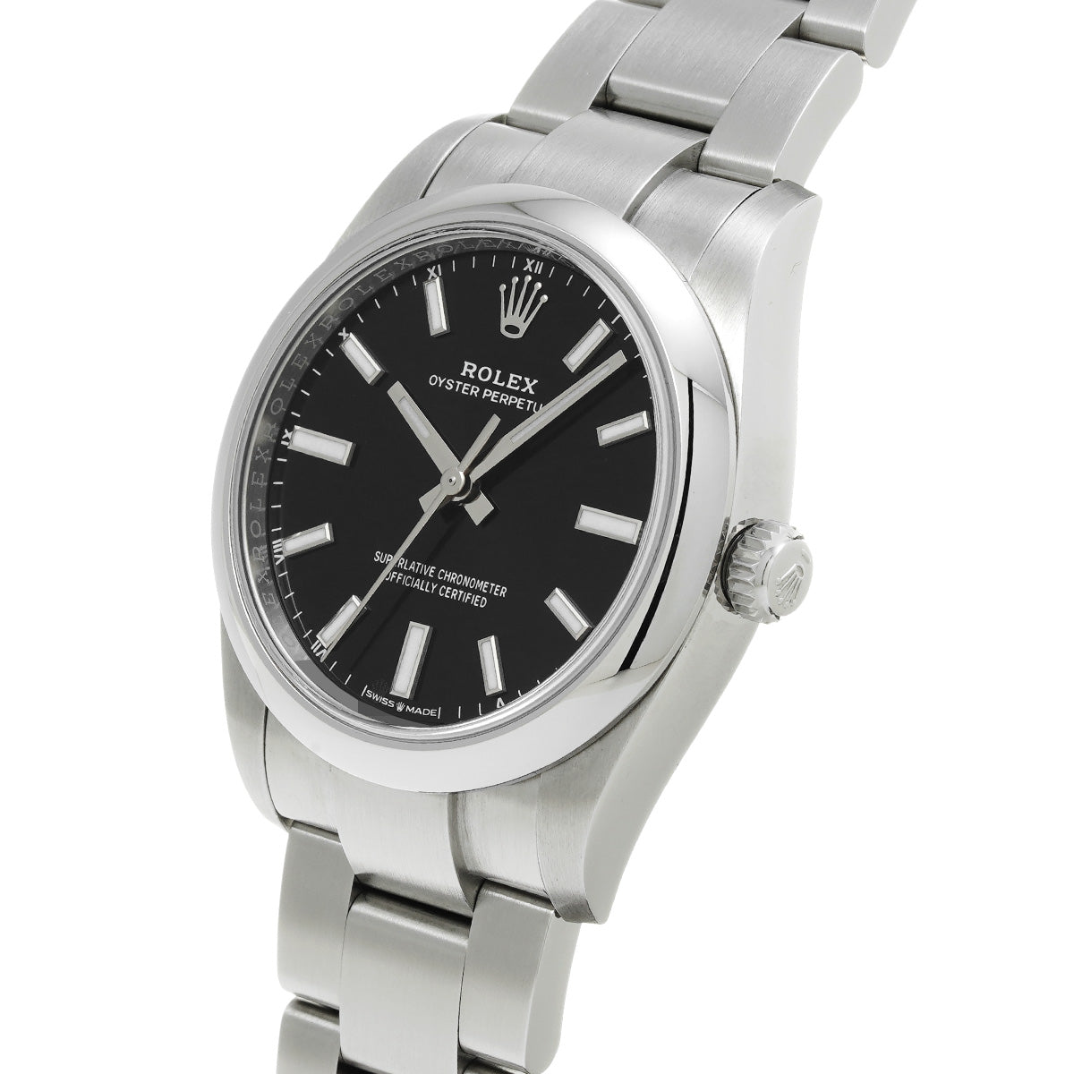 Oyster Perpetual 34 124200 Random Serial Black ROLEX Unisex [Pre-owned].