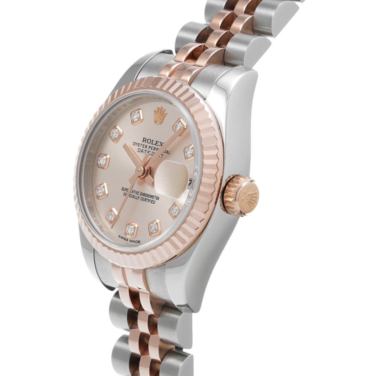 DATE JUST 179171G Random Serial Pink/Diamond ROLEX Ladies [Pre-Owned].