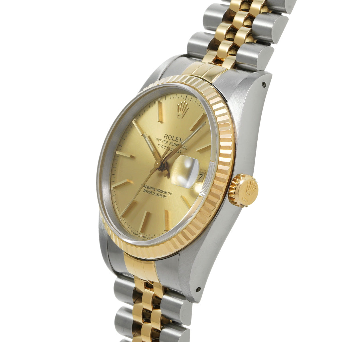 Datejust 16233 E (manufactured circa 1990) Champagne ROLEX Men's [Pre-Owned].