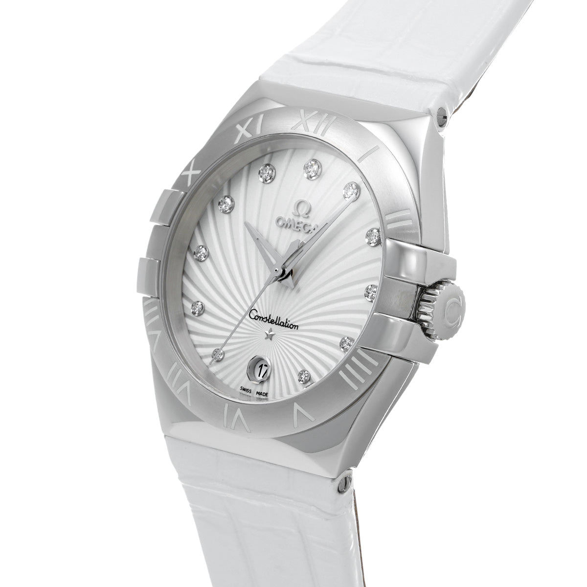 Constellation Quartz 123.13.35.60.52.001 White/Diamond OMEGA Ladies [New]