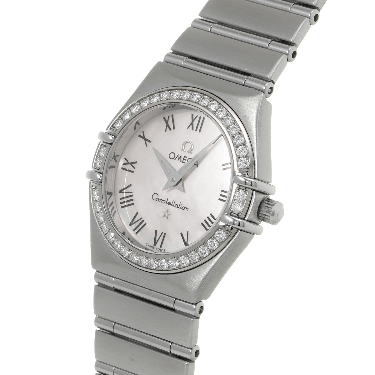 Constellation Quartz 1476.61 White MOP/Diamond OMEGA Ladies [Pre-Owned].