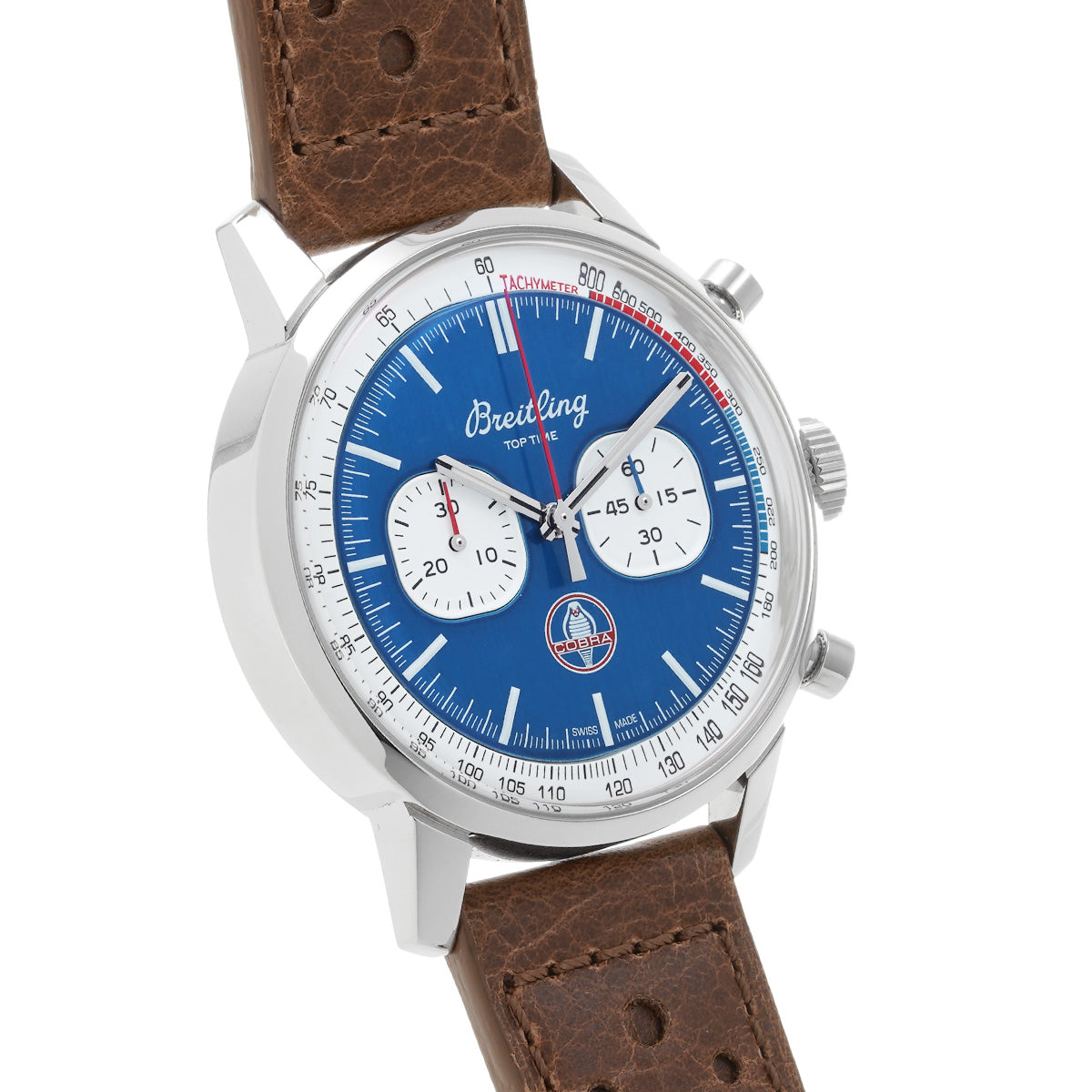 Top Time Shelby Cobra A41315A71C1X2 Blue/White BREITLING Men's [Pre-Owned].