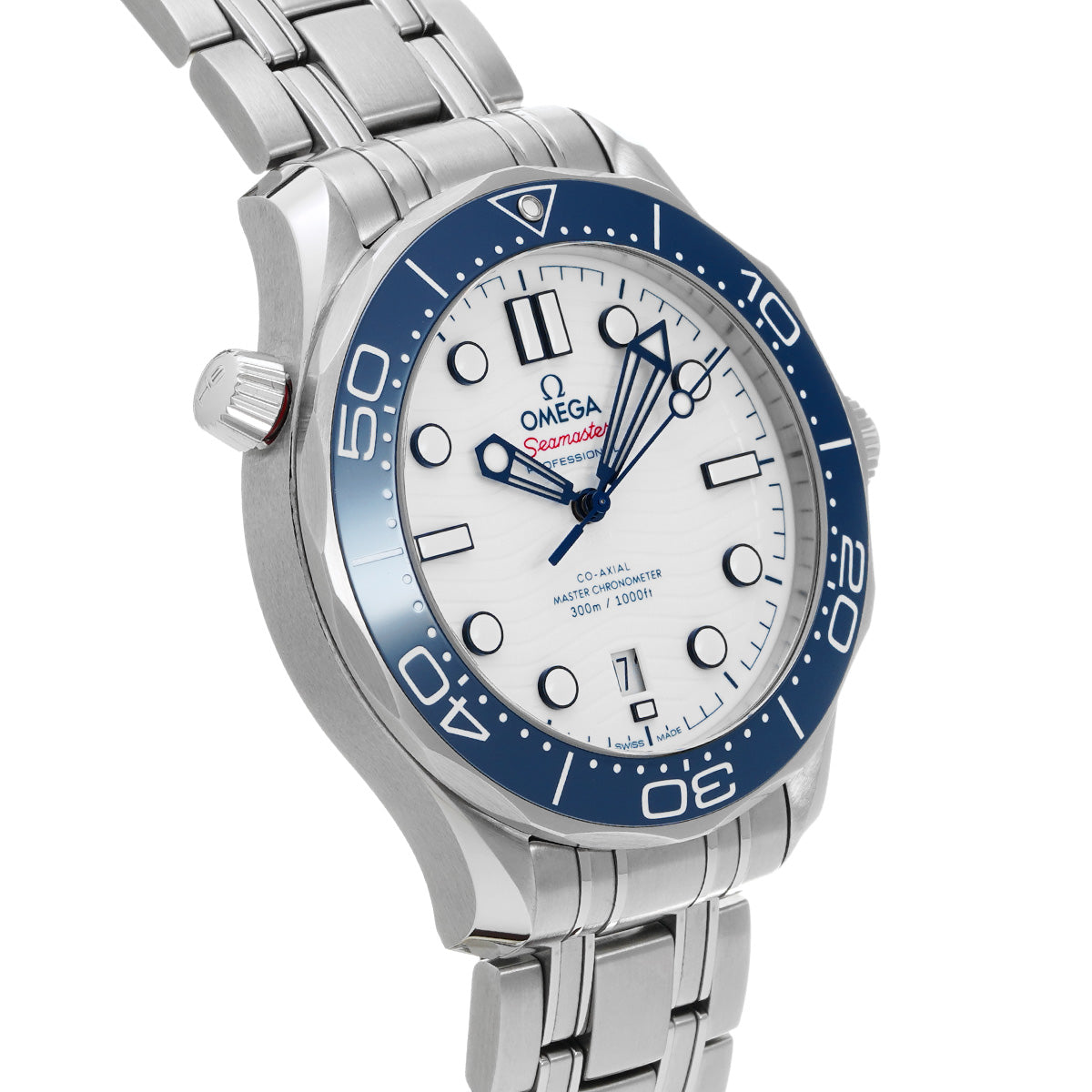Seamaster Diver 300 Co-Axial Master Chronometer 2020 Tokyo Olympics 522.30.42.20.04.001 White OMEGA Mens [Pre-Owned].