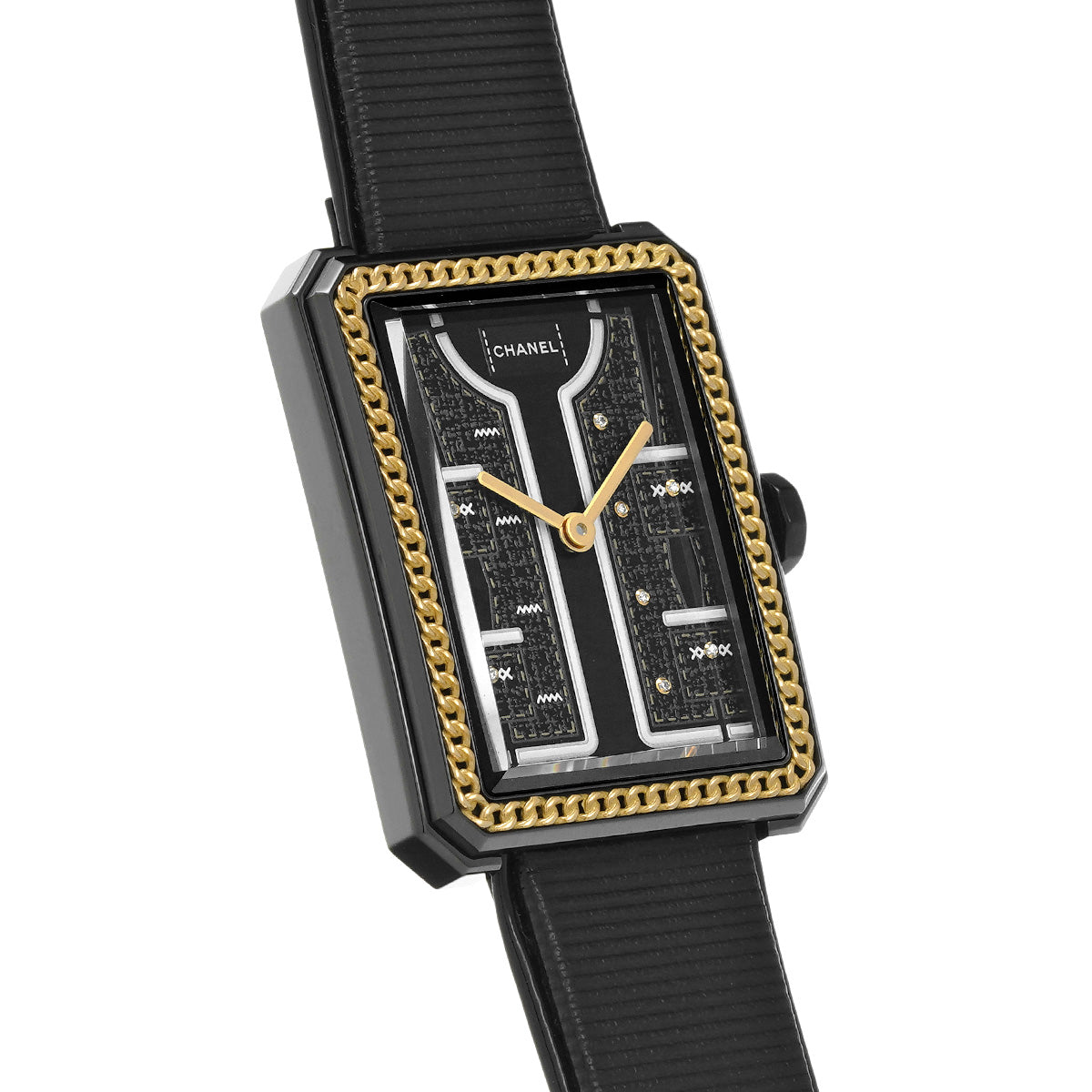 Boyfriend Couture H9834 Black/Diamond CHANEL Ladies [Pre-owned].