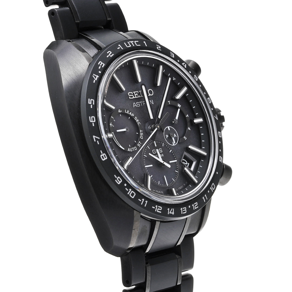 Astron Origin GPS Solar 5X SBXC089 Black SEIKO Men's [Pre-owned].