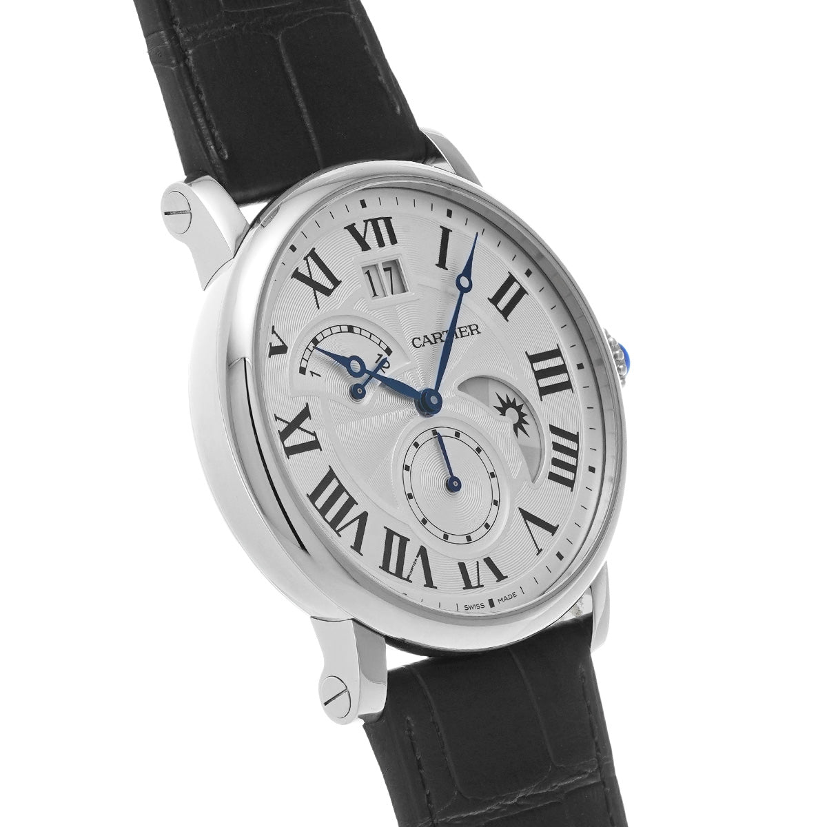 Rotonde de Cartier Grande Date Retrograde W1556368 Silver CARTIER Men's [Pre-owned]