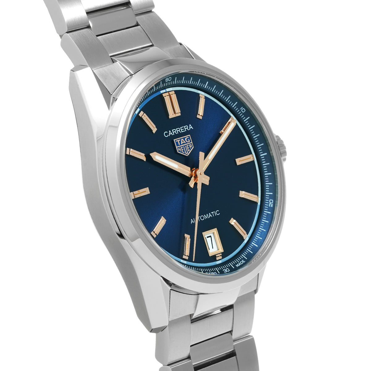 CARRERA DATE Calibre 7 WBN2311.BA0001 Blue TAG HEUER Men's [Pre-Owned].