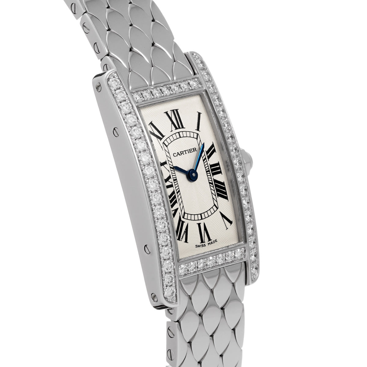 Tank American SM WB710009 Silver CARTIER Ladies [Pre-Owned].