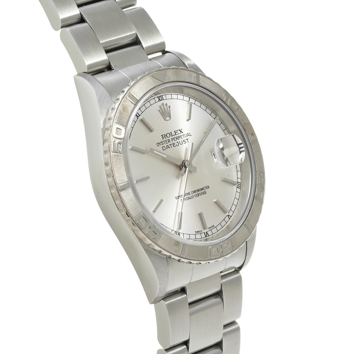 Datejust Thunderbird 16264 F (manufactured circa 2003) Silver ROLEX Men's [Pre-Owned].