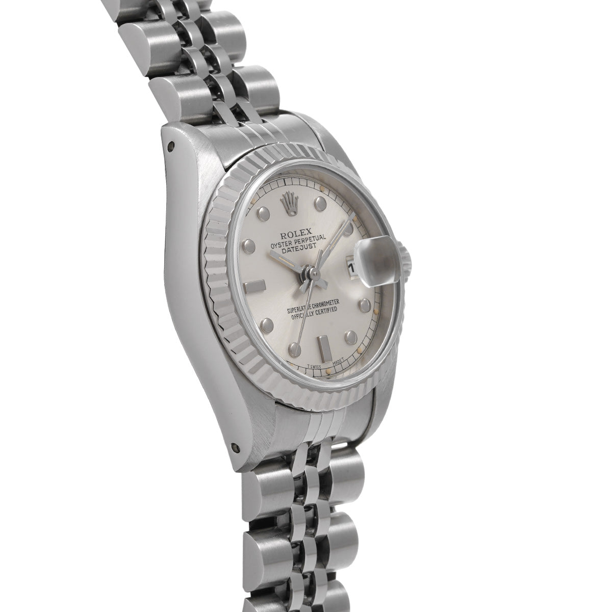 DATE JUST 69174 87th (manufactured circa 1985) Silver ROLEX Ladies [Pre-Owned].