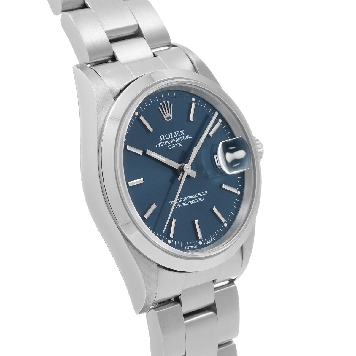 Oyster Perpetual Date 15200 T (manufactured circa 1997) Blue ROLEX Men's [Pre-Owned].