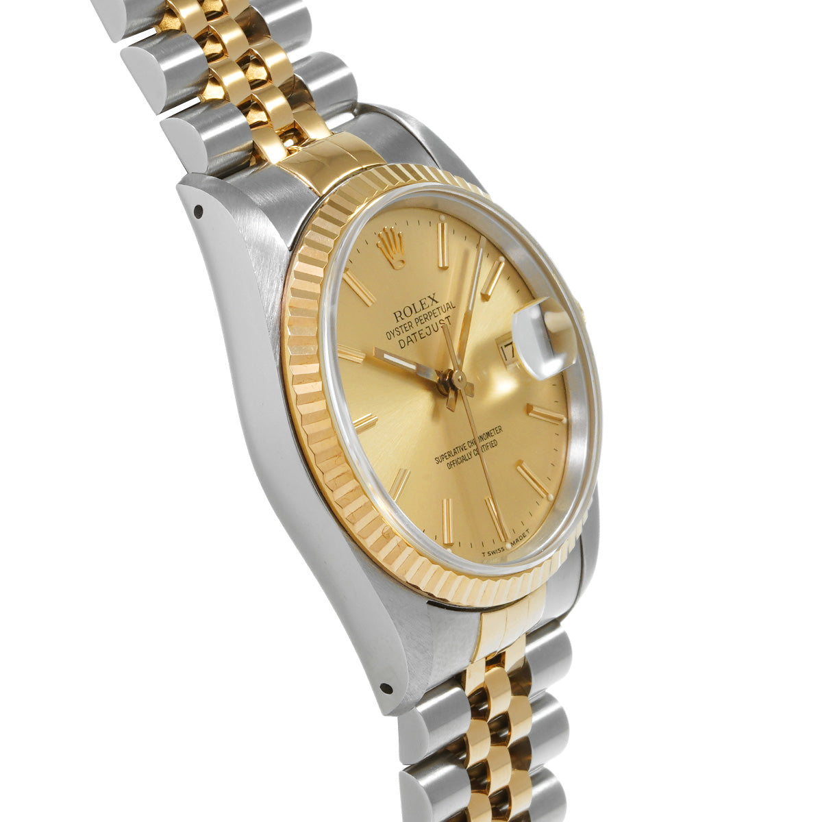 Datejust 16233 L (manufactured circa 1989) Champagne ROLEX Men's [Pre-Owned].