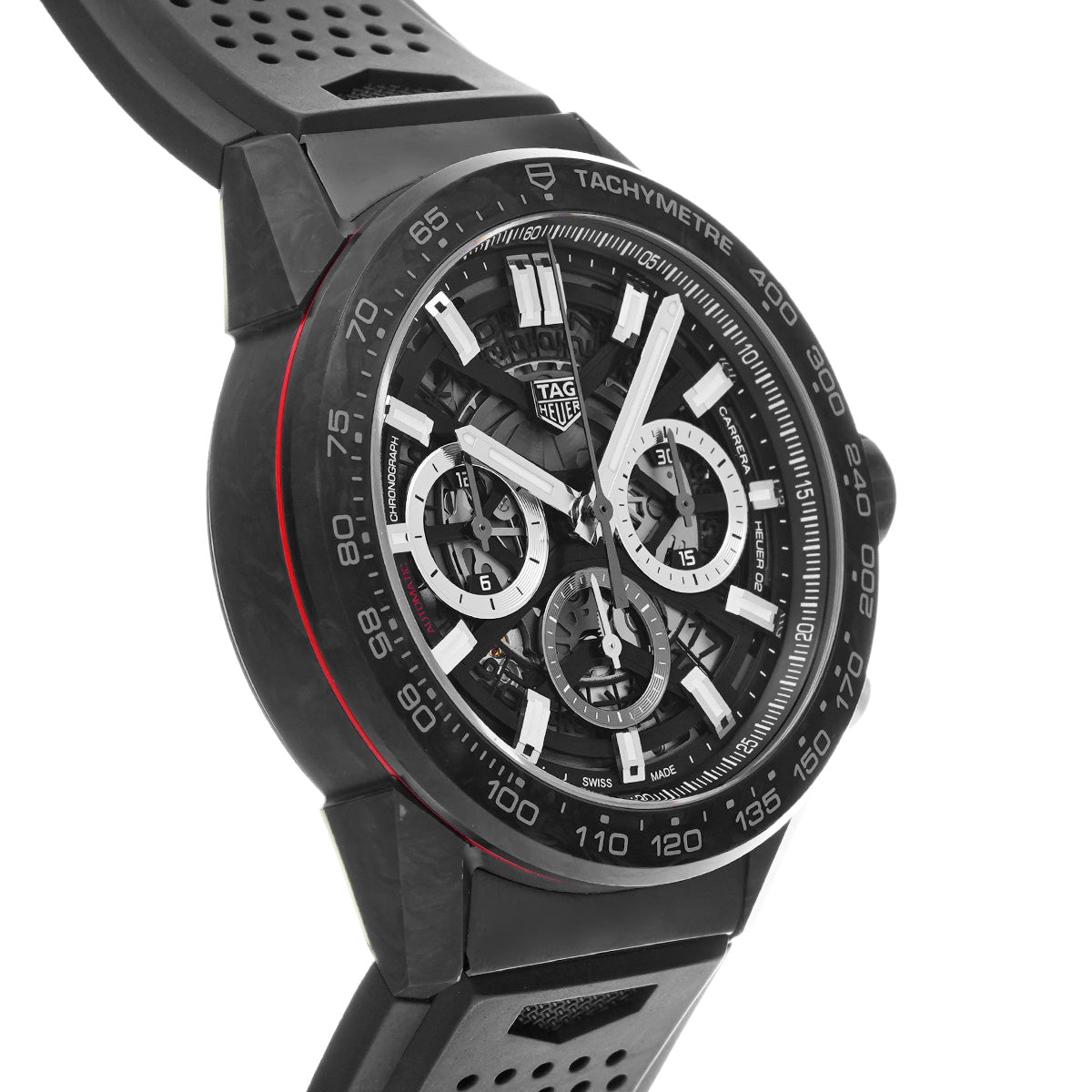 CARRERA Calibre Heuer 02 Chronograph CBG2A91.FT6173 Skeleton TAG HEUER Men's [Pre-Owned].